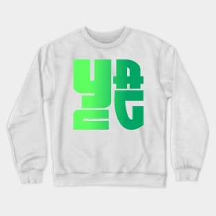 Yang, name, typography Crewneck Sweatshirt